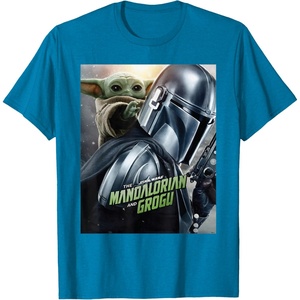 image:imageStar Wars The Mandalorian and Grogu Official Movie Poster TShirtSapphire Blue