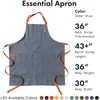 image:imagehedley amp bennett Essential Apron  Professional Chef Apron with Pockets amp Adjustable Bib Strap for Cooking amp GrillingCedar Blue