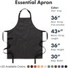 image:imagehedley amp bennett Essential Apron  Professional Chef Apron with Pockets amp Adjustable Bib Strap for Cooking amp GrillingChar Gray
