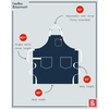 image:imagehedley amp bennett Essential Apron  Professional Chef Apron with Pockets amp Adjustable Bib Strap for Cooking amp GrillingGeorgia Blue