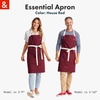 image:imagehedley amp bennett Essential Apron  Professional Chef Apron with Pockets amp Adjustable Bib Strap for Cooking amp GrillingHouse Red