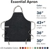 image:imagehedley amp bennett Essential Apron  Professional Chef Apron with Pockets amp Adjustable Bib Strap for Cooking amp GrillingOyster Gray