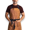 image:imagehedley amp bennett Essential Apron  Professional Chef Apron with Pockets amp Adjustable Bib Strap for Cooking amp GrillingDenver Brown