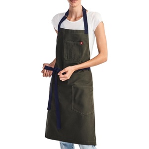 image:imagehedley amp bennett Essential Apron  Professional Chef Apron with Pockets amp Adjustable Bib Strap for Cooking amp GrillingOlive Green