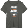 image:imageStar Wars  Party Like A Rebel TShirtAsphalt Grey