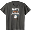 image:imageStar Wars  Party Like A Rebel TShirtAsphalt Grey