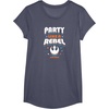 image:imageStar Wars  Party Like A Rebel TShirtHeather Blue