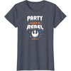 image:imageStar Wars  Party Like A Rebel TShirtHeather Blue