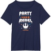 image:imageStar Wars  Party Like A Rebel TShirtNavy Blue