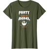 image:imageStar Wars  Party Like A Rebel TShirtOlive Green