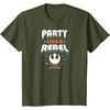 image:imageStar Wars  Party Like A Rebel TShirtOlive Green