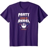 image:imageStar Wars  Party Like A Rebel TShirtPurple