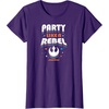 image:imageStar Wars  Party Like A Rebel TShirtPurple