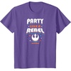 image:imageStar Wars  Party Like A Rebel TShirtPurple Heather