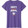 image:imageStar Wars  Party Like A Rebel TShirtPurple Heather