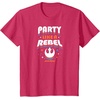 image:imageStar Wars  Party Like A Rebel TShirtRed Heather