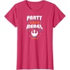 image:imageStar Wars  Party Like A Rebel TShirtRed Heather