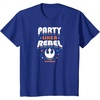 image:imageStar Wars  Party Like A Rebel TShirtRoyal Blue