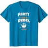 image:imageStar Wars  Party Like A Rebel TShirtSapphire Blue
