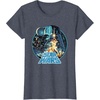 image:imageStar Wars A New Hope 1977 Luke amp Leia Jedi Heroes TShirtHeather Blue