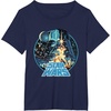 image:imageStar Wars A New Hope 1977 Luke amp Leia Jedi Heroes TShirtNavy Blue