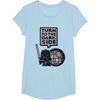 image:imageStar Wars Darth Vader Turn To The Dark Side Pixel Art Logo TShirtBaby Blue