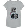 image:imageStar Wars Darth Vader Turn To The Dark Side Pixel Art Logo TShirtHeather Grey
