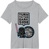 image:imageStar Wars Darth Vader Turn To The Dark Side Pixel Art Logo TShirtHeather Grey