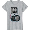 image:imageStar Wars Darth Vader Turn To The Dark Side Pixel Art Logo TShirtHeather Grey