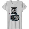 image:imageStar Wars Darth Vader Turn To The Dark Side Pixel Art Logo TShirtSilver Grey