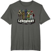 image:imageStar Wars Legendary Bounty Hunters Boba Fett IG88 Bossk TShirtAsphalt Grey