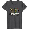 image:imageStar Wars Legendary Bounty Hunters Boba Fett IG88 Bossk TShirtDark Heather Grey