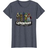 image:imageStar Wars Legendary Bounty Hunters Boba Fett IG88 Bossk TShirtHeather Blue