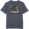 image:imageStar Wars Legendary Bounty Hunters Boba Fett IG88 Bossk TShirtHeather Blue