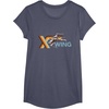 image:imageStar Wars Racing XWing Colorful Retro Big Chest Text Logo TShirtHeather Blue