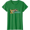 image:imageStar Wars Racing XWing Colorful Retro Big Chest Text Logo TShirtKelly Green
