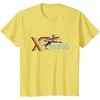 image:imageStar Wars Racing XWing Colorful Retro Big Chest Text Logo TShirtLemon Yellow