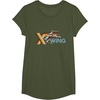 image:imageStar Wars Racing XWing Colorful Retro Big Chest Text Logo TShirtOlive Green