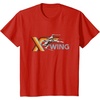 image:imageStar Wars Racing XWing Colorful Retro Big Chest Text Logo TShirtRed