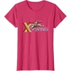 image:imageStar Wars Racing XWing Colorful Retro Big Chest Text Logo TShirtRed Heather