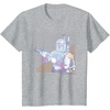 image:imageStar Wars The Empire Strikes Back Retro Pastel Boba Fett TShirtHeather Grey