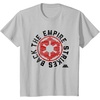 image:imageStar Wars The Empire Strikes Back Round Badge TShirtSilver Grey