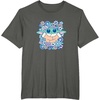image:imageThe Mandalorian  Grogu  Pastel Flowers TShirtAsphalt Grey