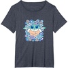 image:imageThe Mandalorian  Grogu  Pastel Flowers TShirtHeather Blue