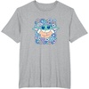 image:imageThe Mandalorian  Grogu  Pastel Flowers TShirtHeather Grey
