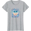 image:imageThe Mandalorian  Grogu  Pastel Flowers TShirtHeather Grey