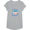 image:imageThe Mandalorian  Grogu  Pastel Flowers TShirtHeather Grey