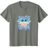 image:imageThe Mandalorian  Grogu  Pastel Flowers TShirtOlive Heather