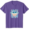 image:imageThe Mandalorian  Grogu  Pastel Flowers TShirtPurple Heather
