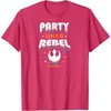 image:imageStar Wars  Party Like A Rebel TShirtRed Heather